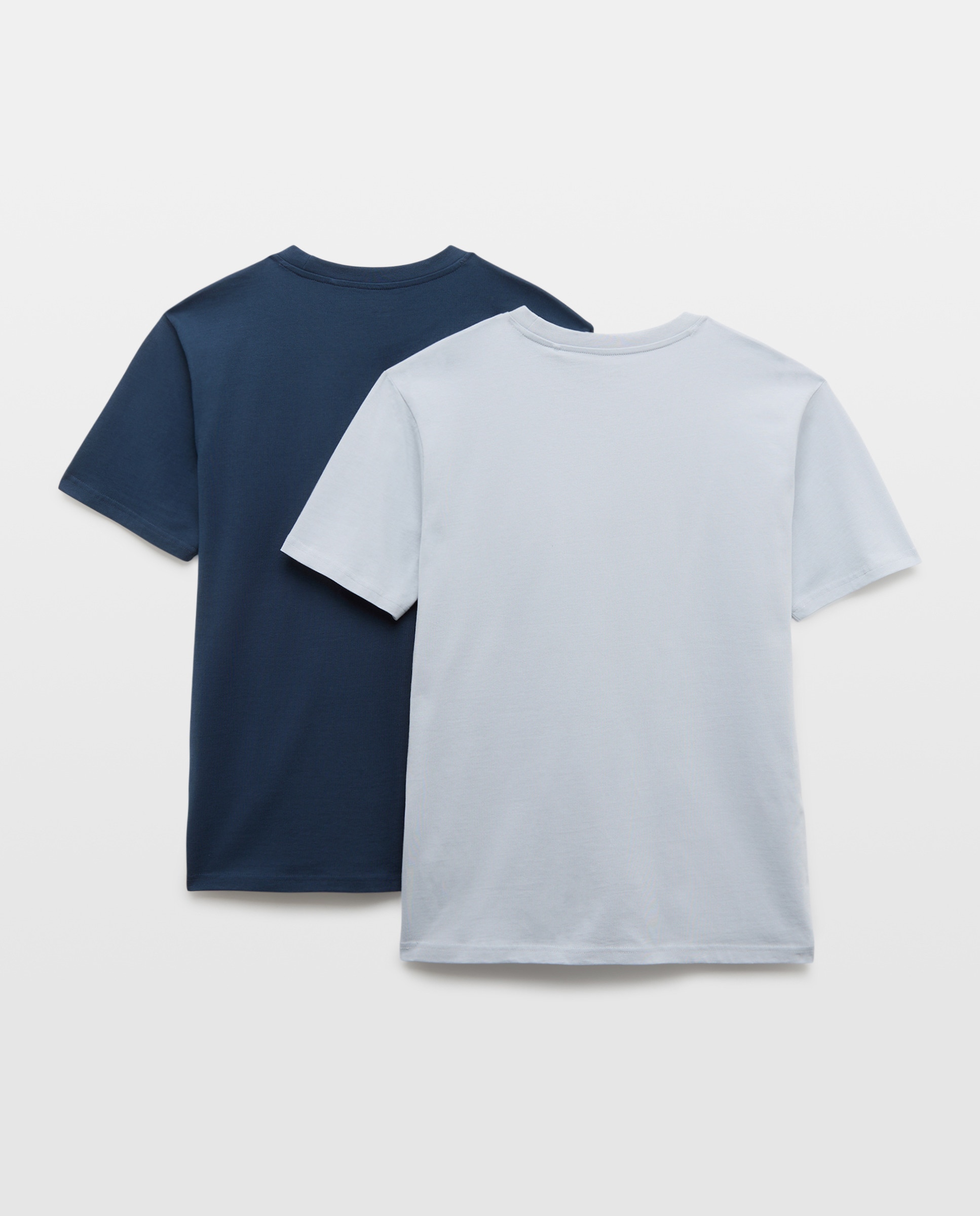 Pack dos camisetas hombre manga corta homewear Azul marino-2