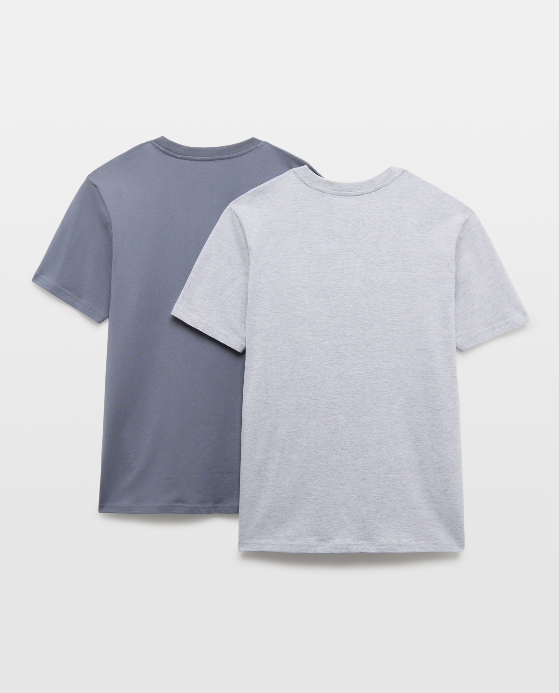 Pack dos camisetas hombre manga corta homewear 410 Azul claro-2