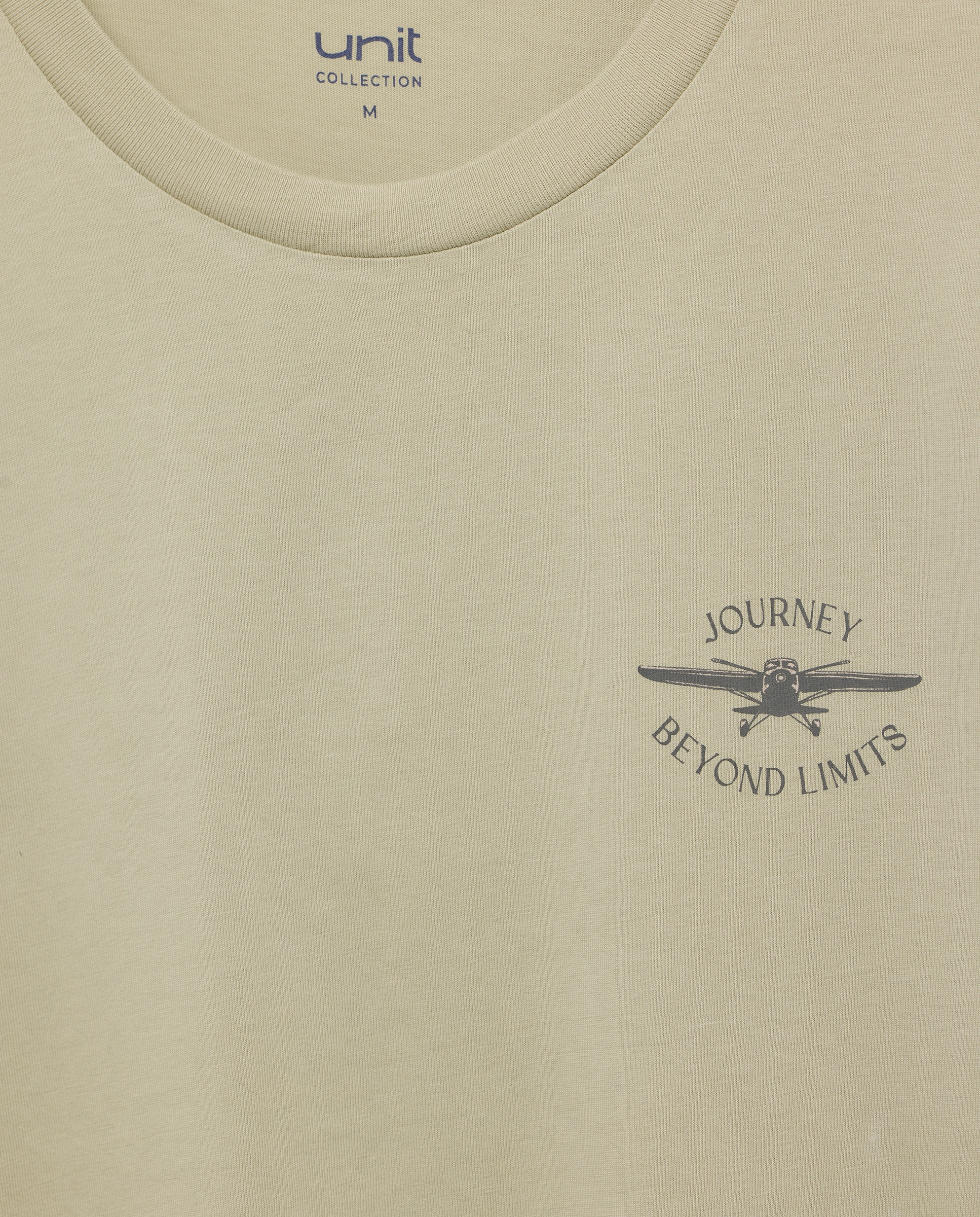 Camiseta de hombre manga corta JOURNEY BEYOND LIMITS 510 Verde claro-5