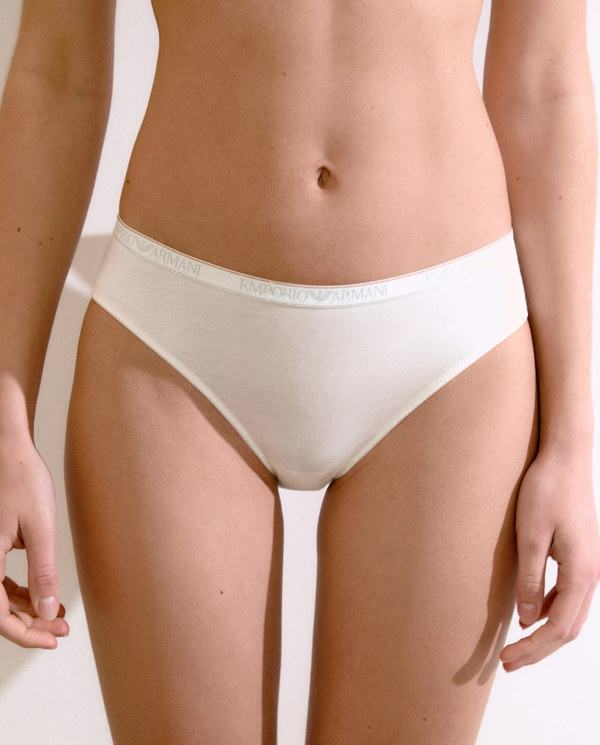 Pack de Duas Cuecas de Algodão "Essential Studs" Branco-2