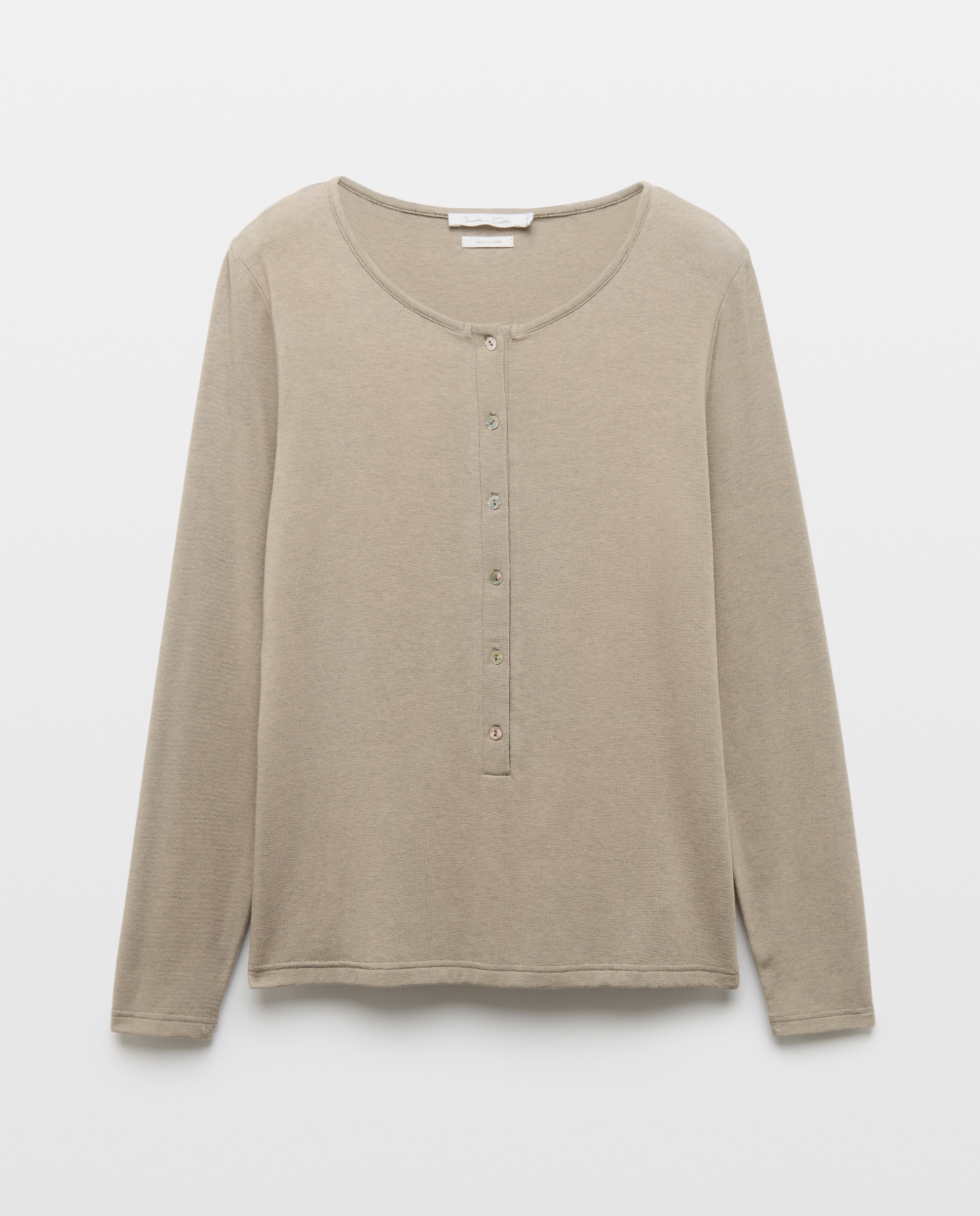 Imagem 0 de T-shirt com gola com botões