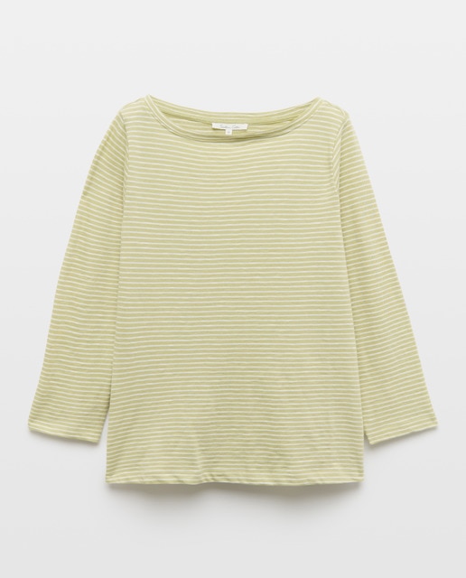 Imagen 0 de Camiseta de mujer de manga larga y rayas