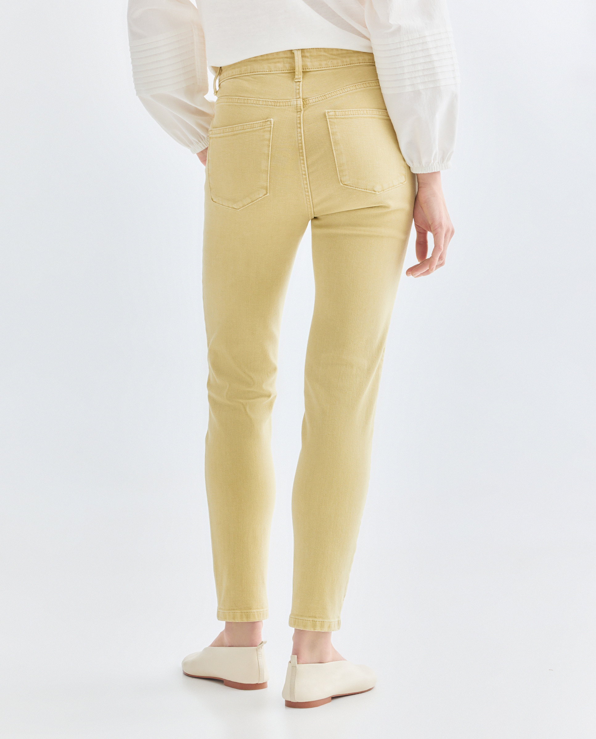 Pantalón de mujer skinny Verde claro-3