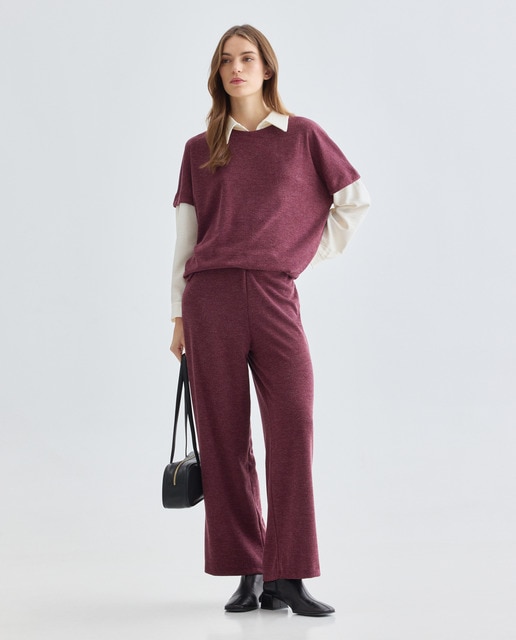 Imagem 0 de Calças lisas de mulher