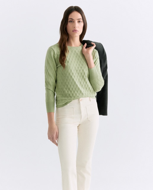 Imagem 0 de Camisola de malha lisa com manga comprida