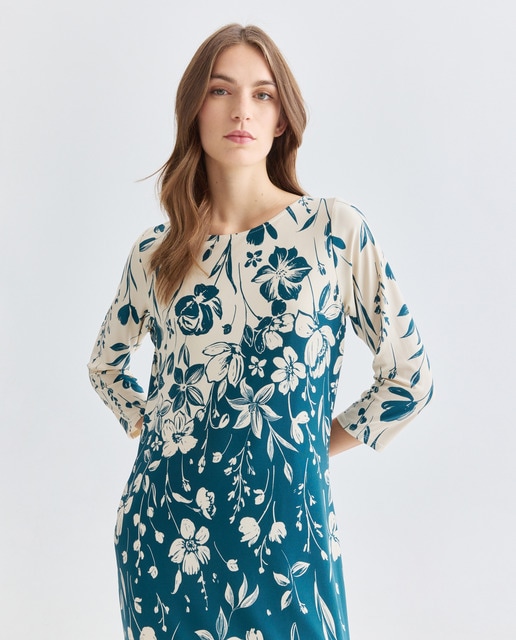Imagen 0 de Vestido estampado manga 3/4