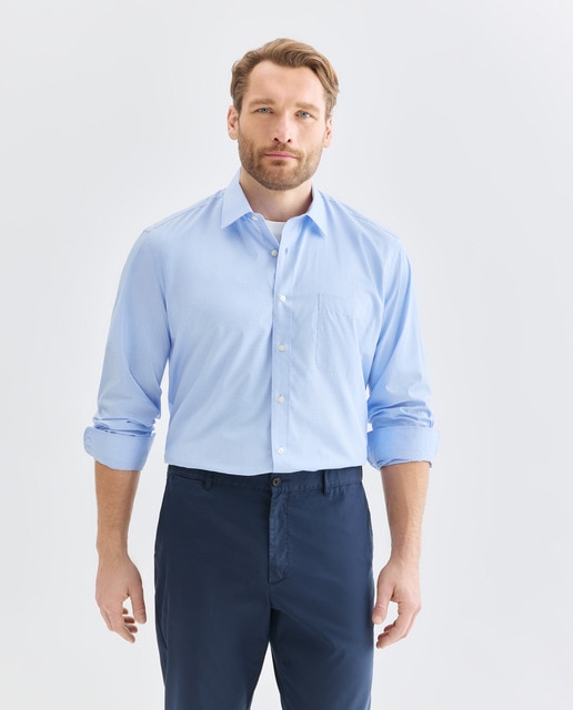 Imagem 0 de Camisa Clássica Tamanhos Grandes Classic Fit Dobby com Manga Comprida