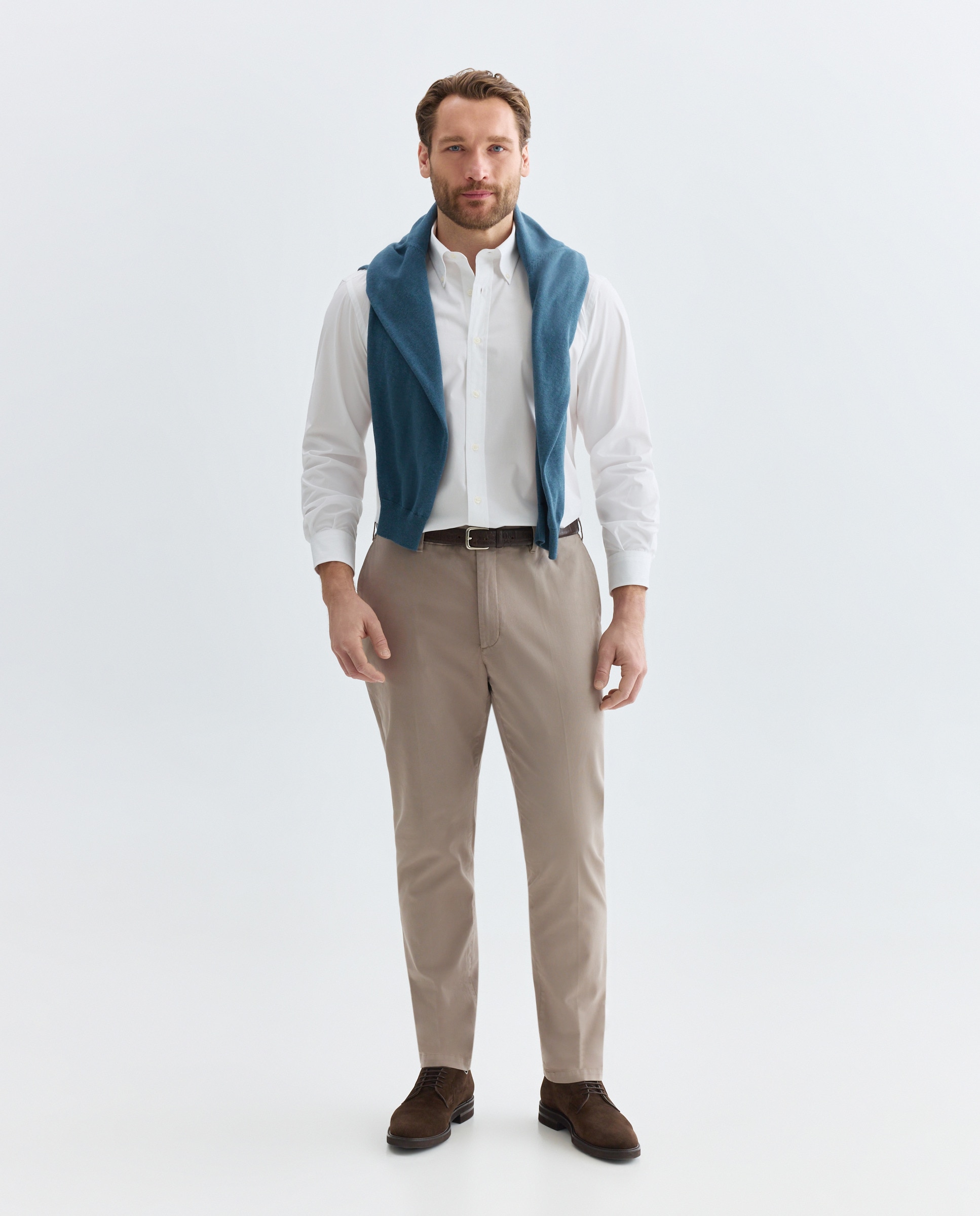 Camisa sport hombre m/l TG - Emidio Tucci - Blanco Blanco-2