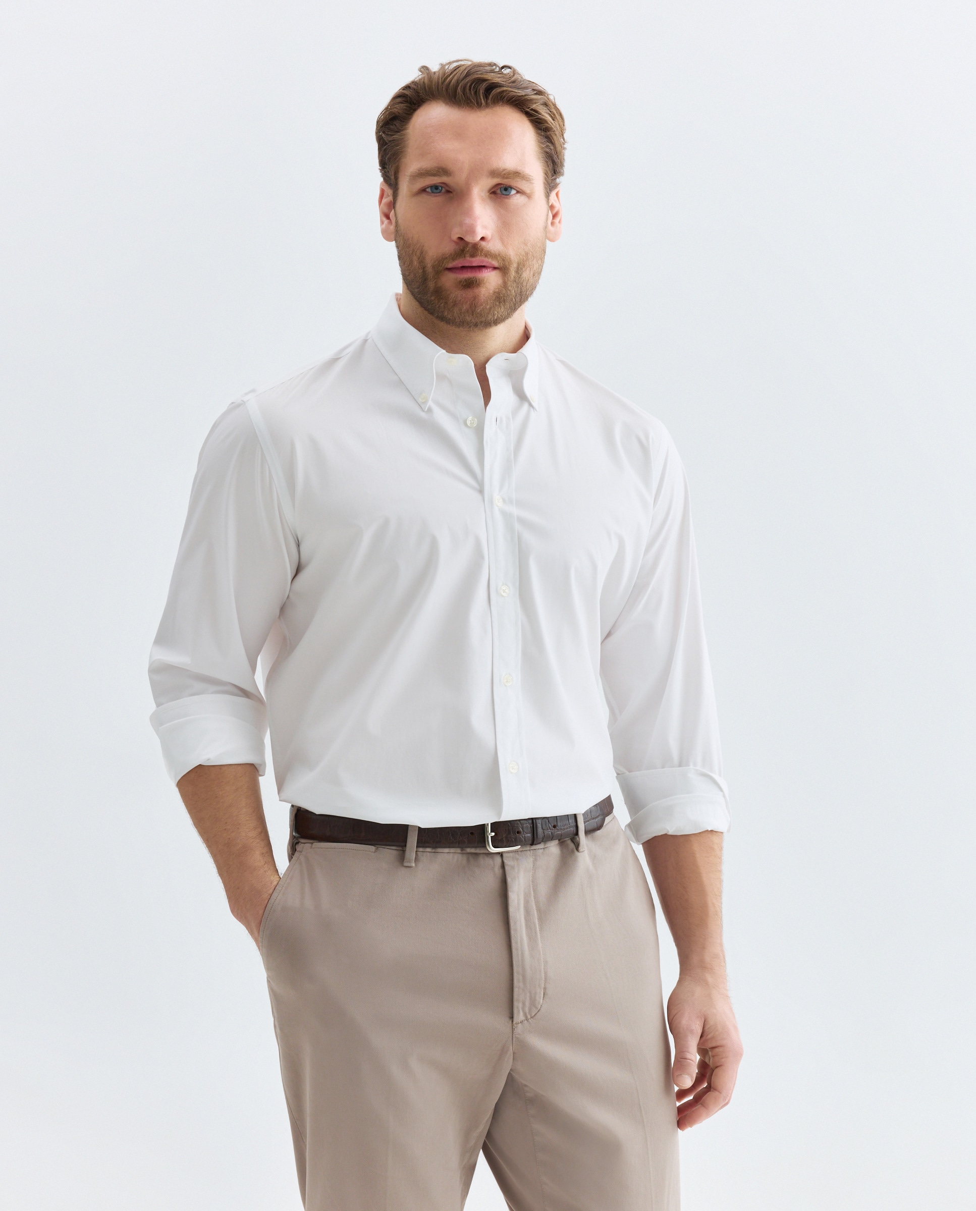 Camisa sport hombre m/l TG - Emidio Tucci - Blanco Blanco-1