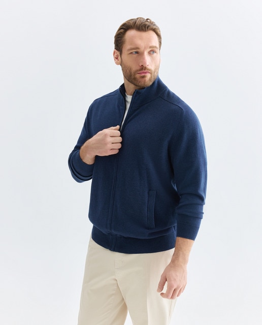 Imagen 0 de Cardigan de hombre de c/semicisne cremallera liso tallas grandes