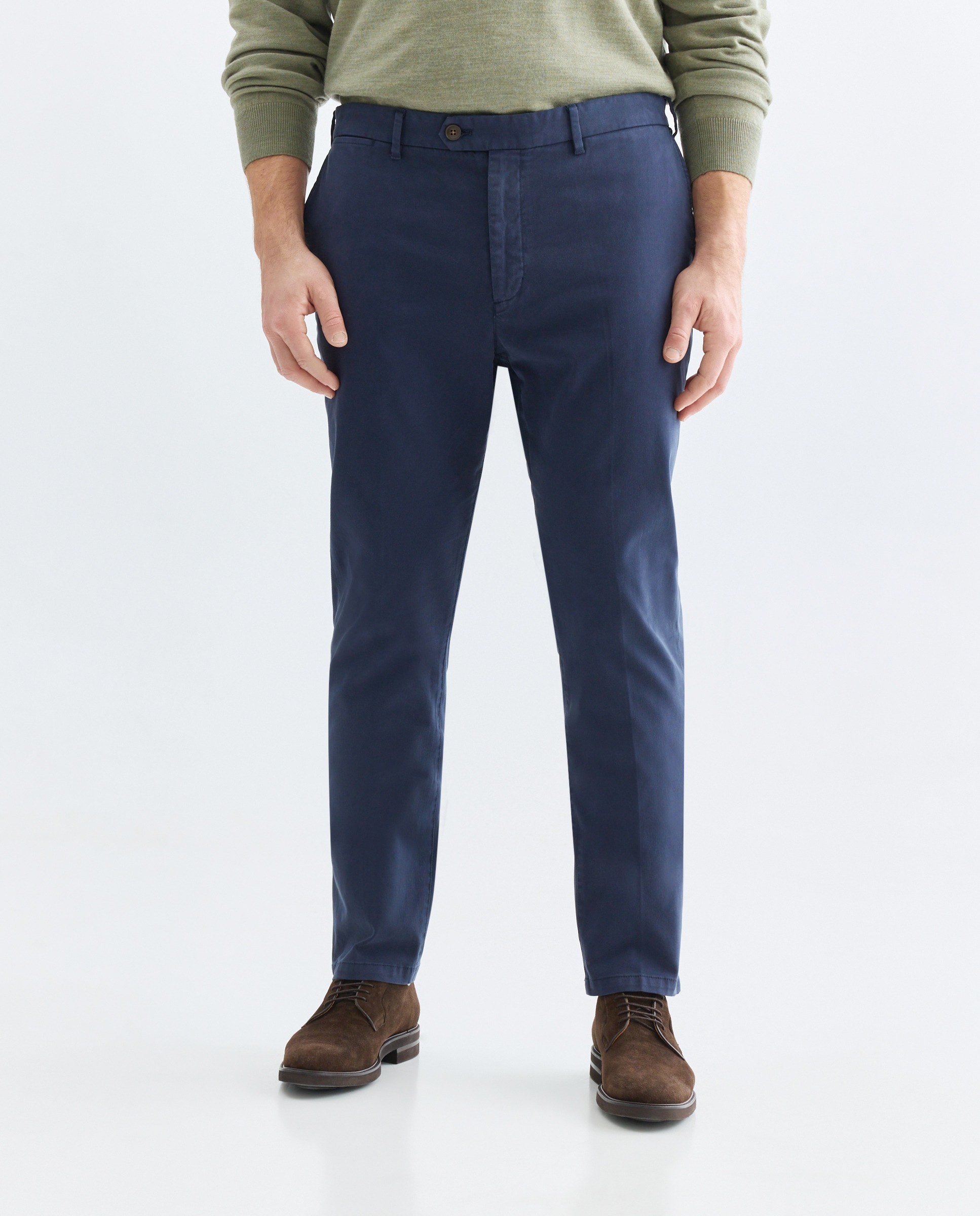 Calças Desportivas Slim Fit Azul-marinho-2