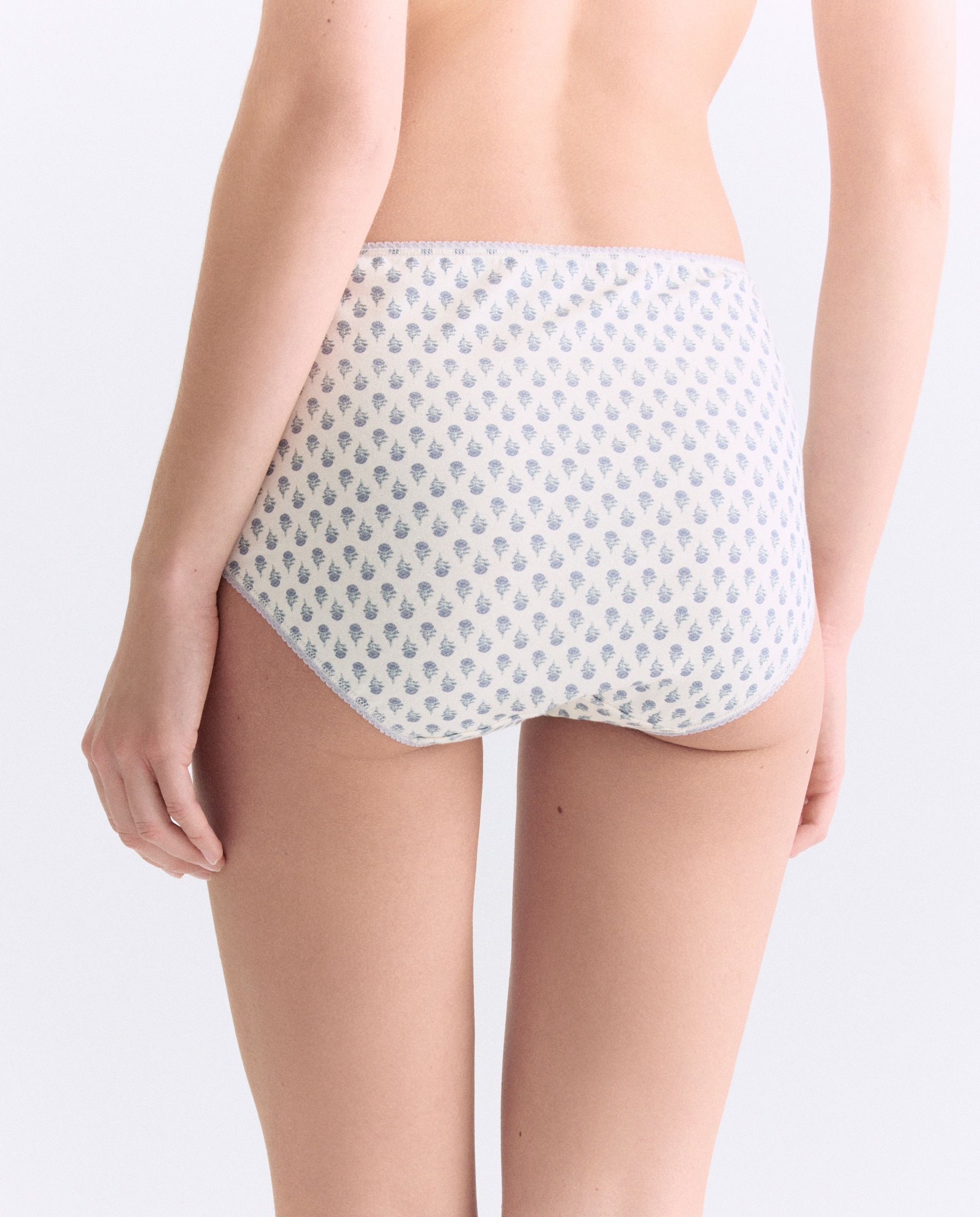 Pack 5 bragas altas de mujer algodón estampadas 284 Lila-2