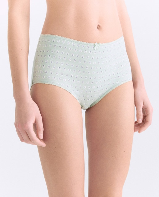 Imagen 0 de Pack 5 bragas altas de mujer algodón estampadas