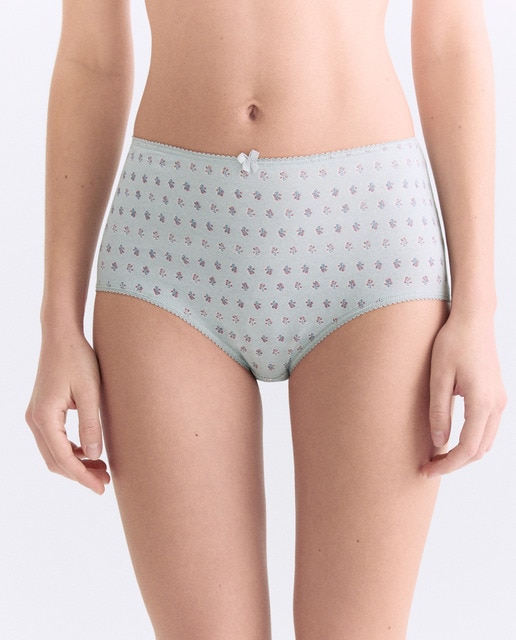 Imagen 0 de Pack 5 bragas altas de mujer algodón estampadas