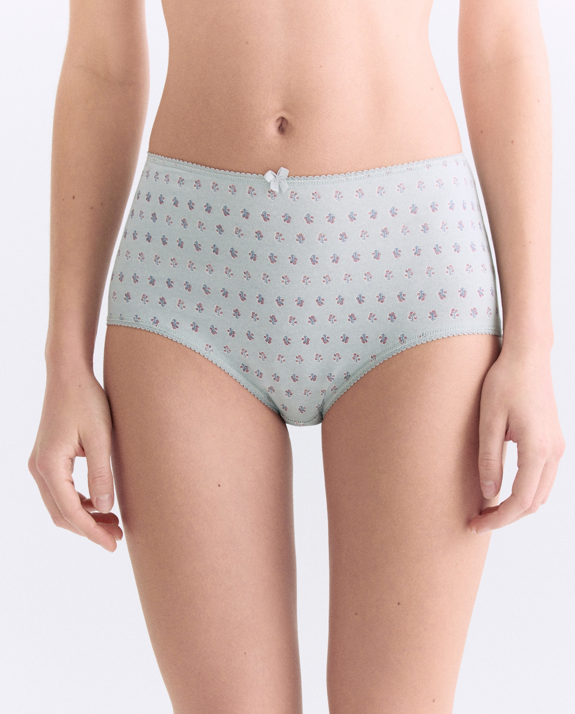 Imagen 0 de Pack 5 bragas altas de mujer algodón estampadas