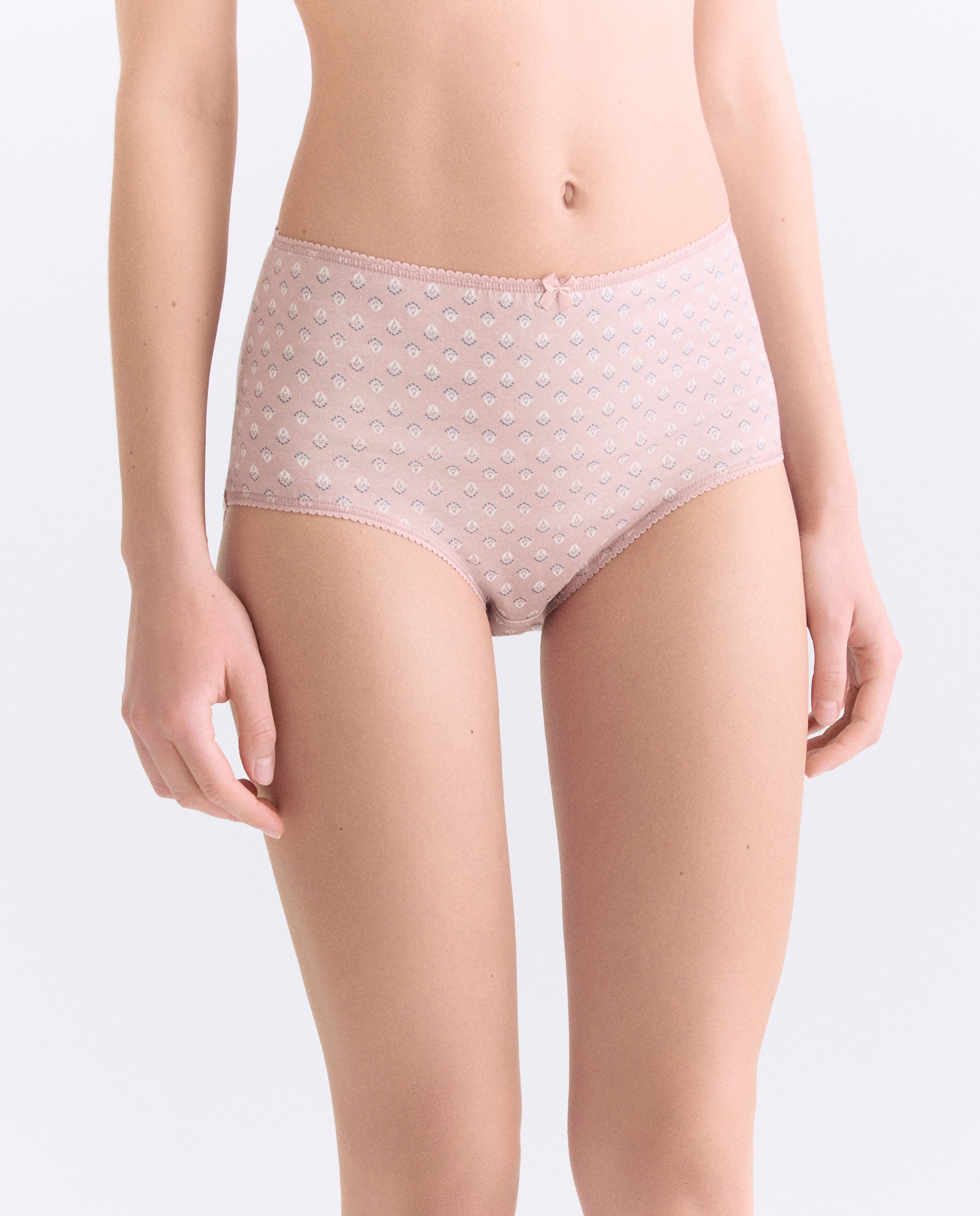 Imagen 0 de Pack 5 bragas altas de mujer algodón estampadas