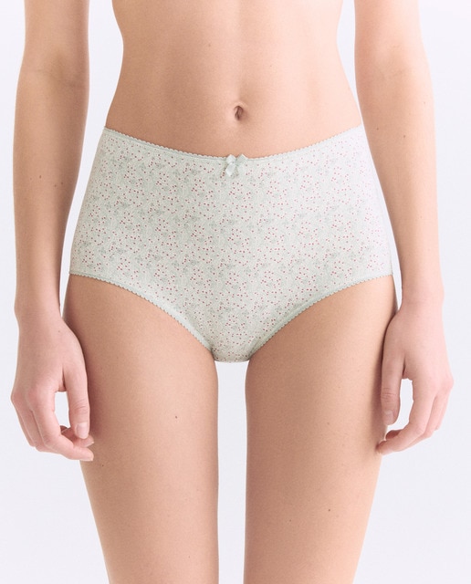 Imagen 0 de Pack 5 bragas altas de mujer algodón estampadas
