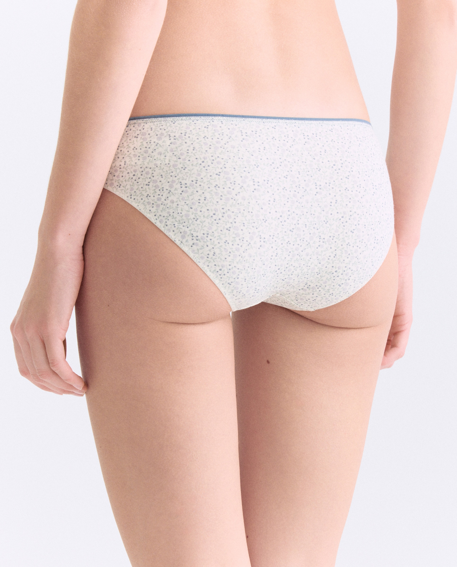 Pack 5 bragas de mujer algodón estampadas 284 Lila-2