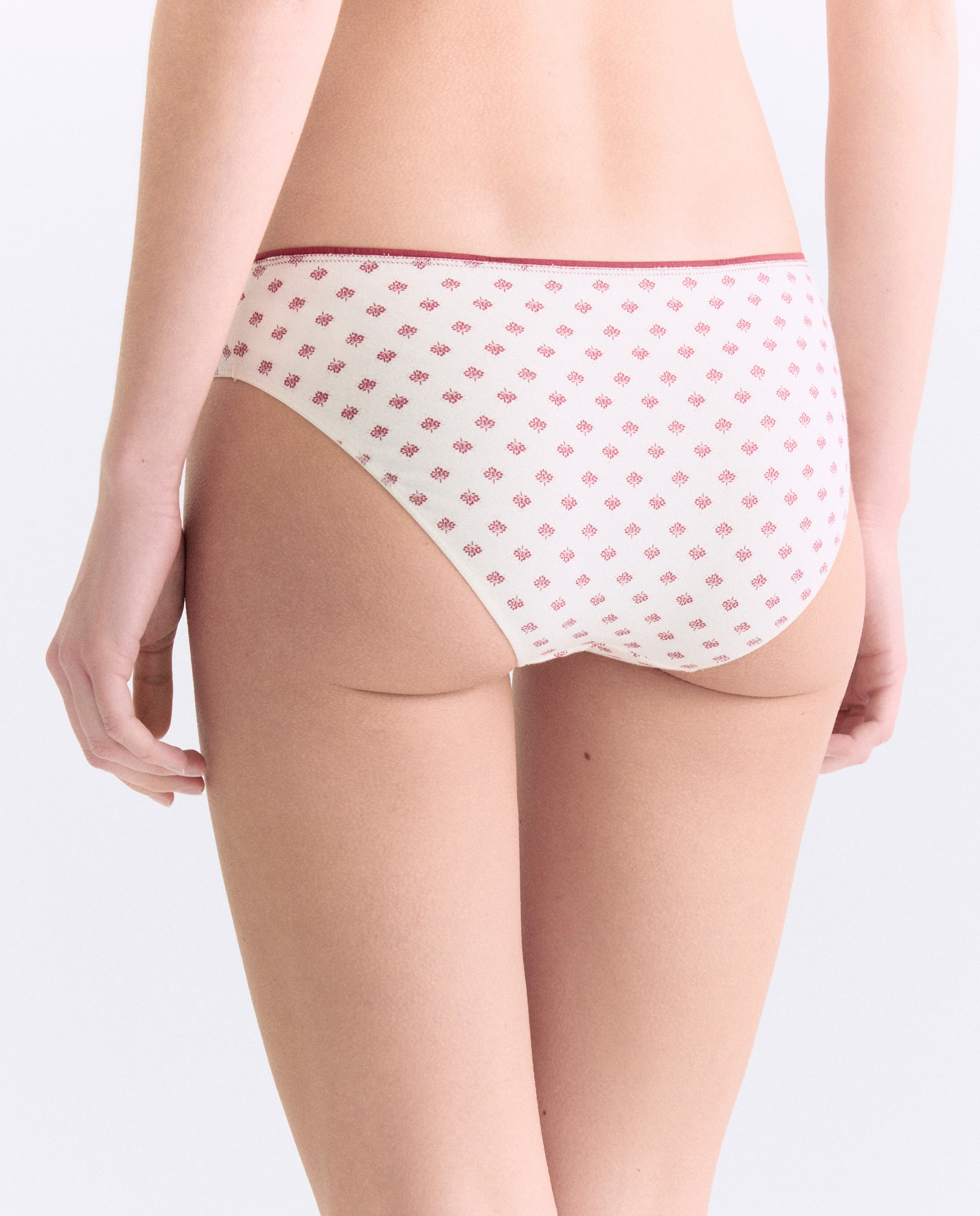 Pack 5 bragas de mujer algodón estampadas 220 Rosa palo-2