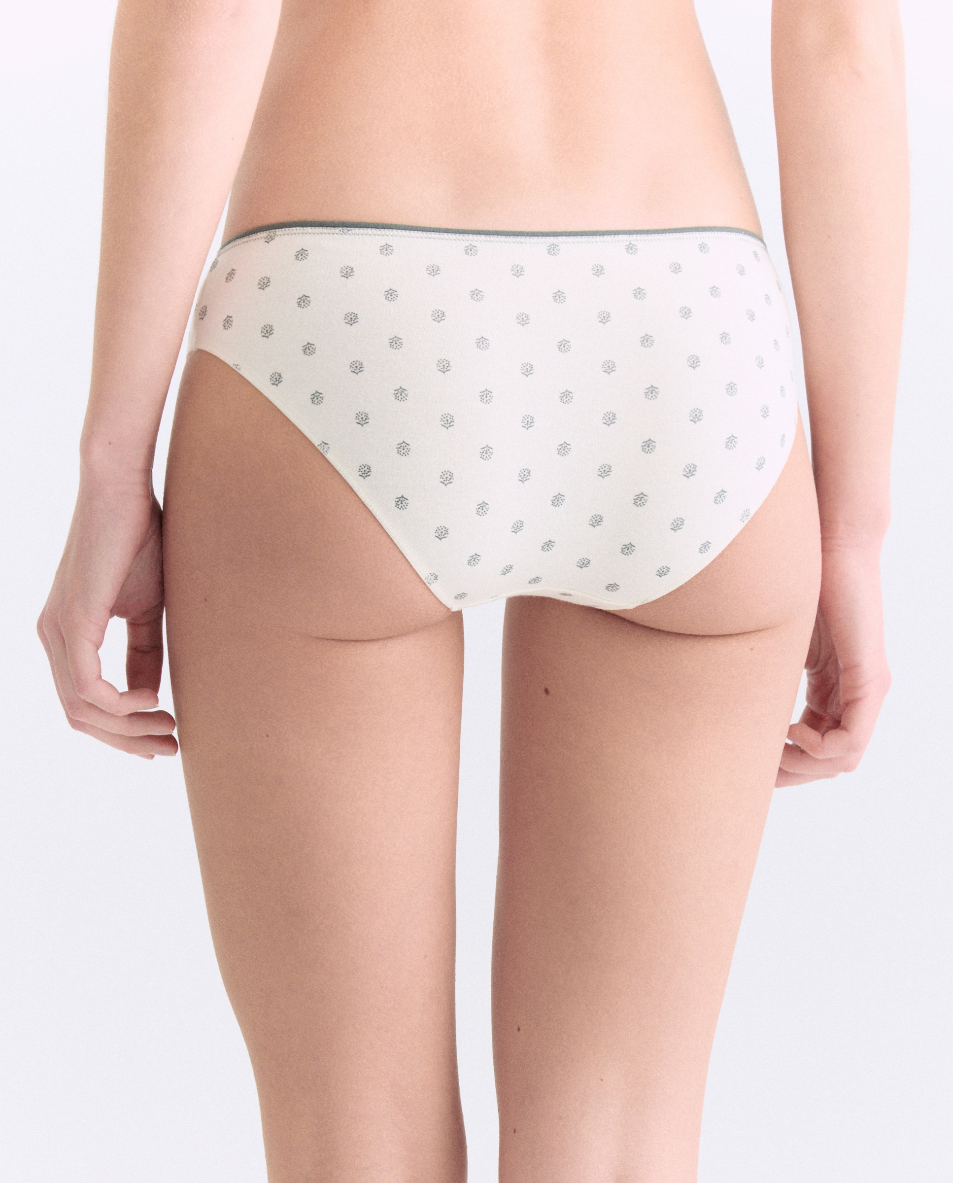 Pack 5 bragas de mujer algodón estampadas Negro-2