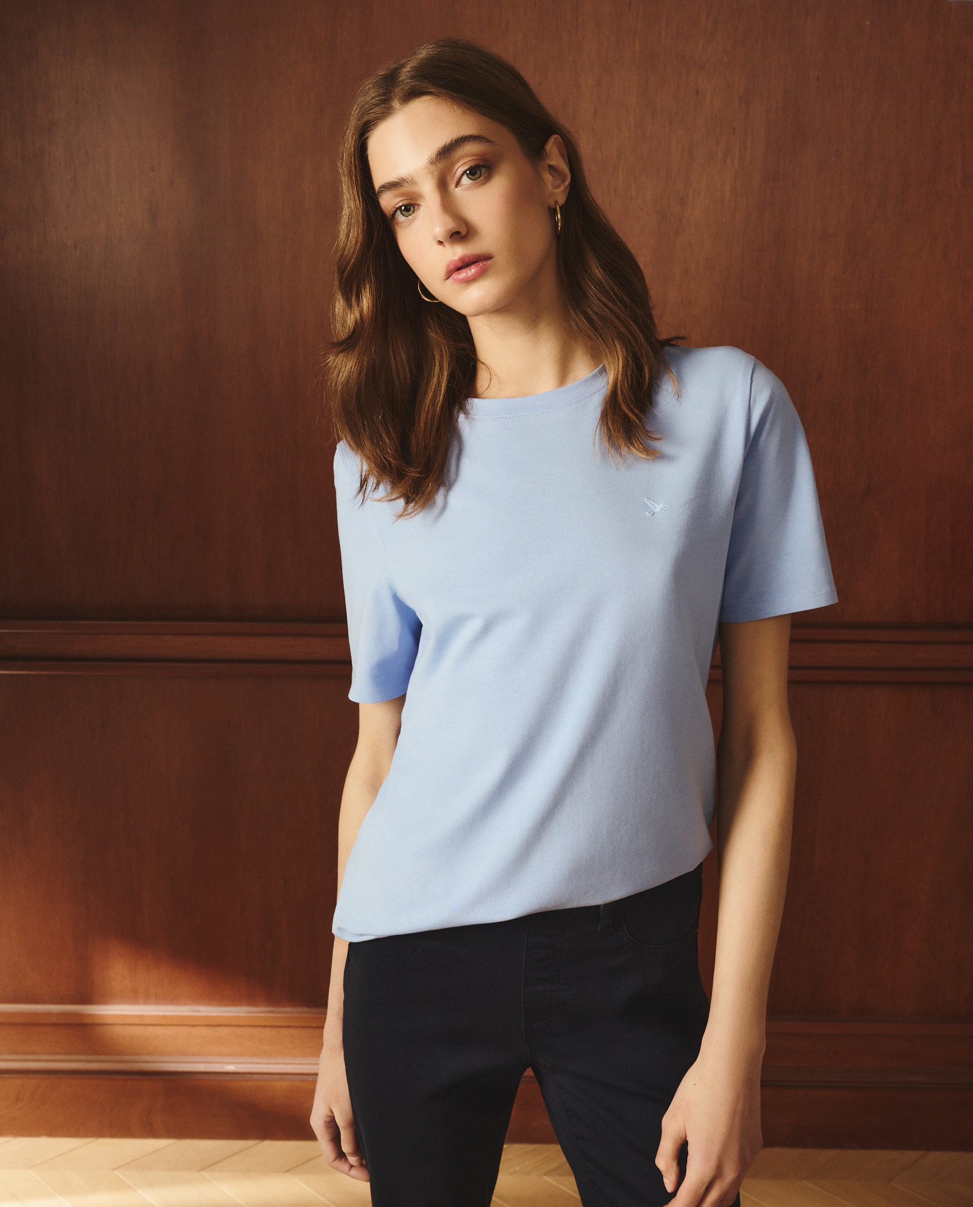 Imagem 0 de T-shirt de Manga Curta e Decote Redondo