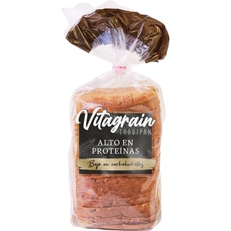 Vitagrain pan de molde alto en proteínas y bajo en carbohidratos bolsa 400 g - Tradipan