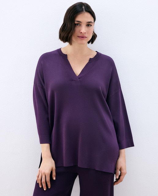 Imagem 0 de Camisola de Malha de Poliéster Lisa