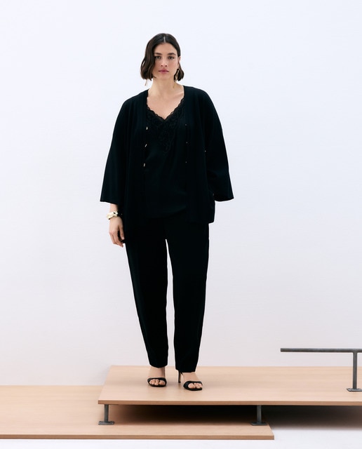 Imagem 0 de Cardigan Liso Comprido