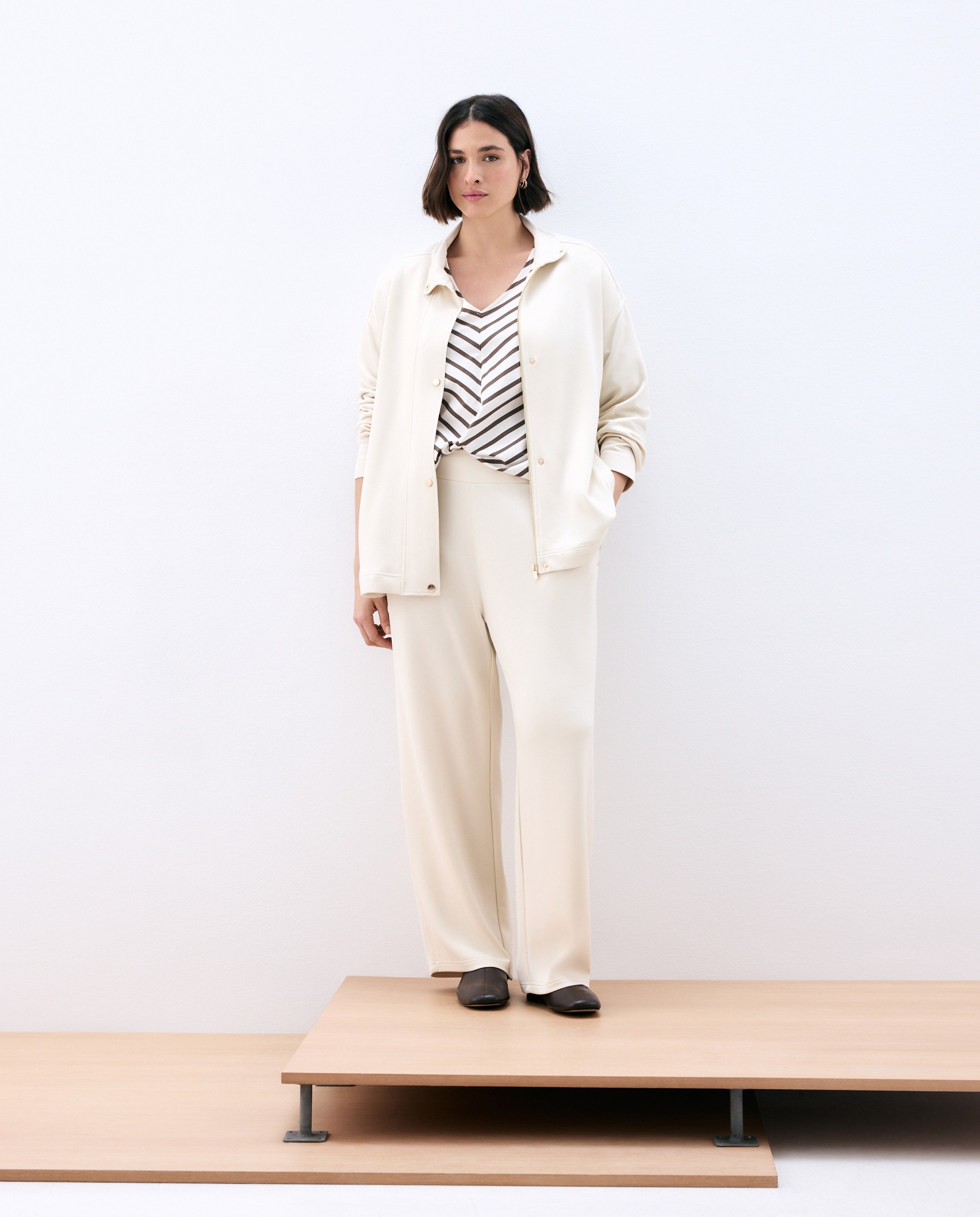 T-shirt de Manga 3/4 Estampada Verde-2