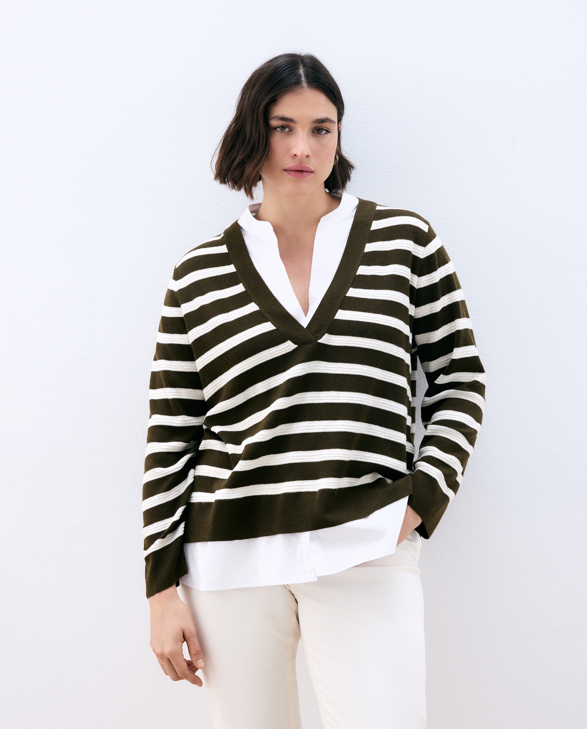 Imagen 0 de Jersey de manga larga liso de mujer