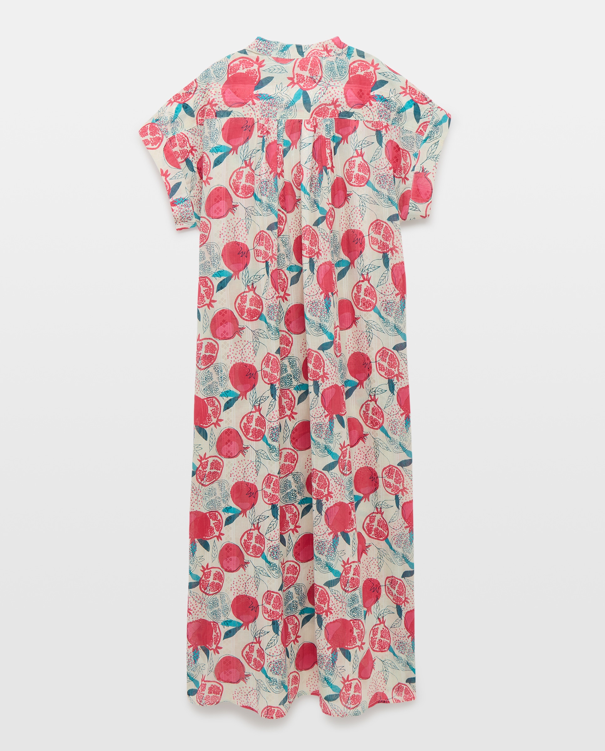 Kaftan de Praia de Estilo CAmiseiro 240 Fúcsia-2