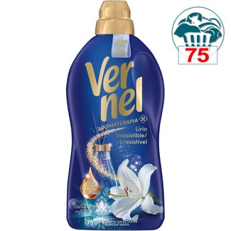 Aromaterapia suavizante concentrado Lirio Irresistible con aceites esenciales botella 75 dosis - Vernel