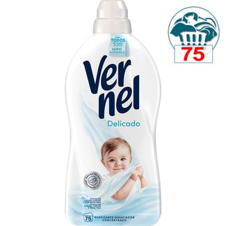 suavizante concentrado delicado para pieles sensibles y alérgicas botella 75 dosis - Vernel