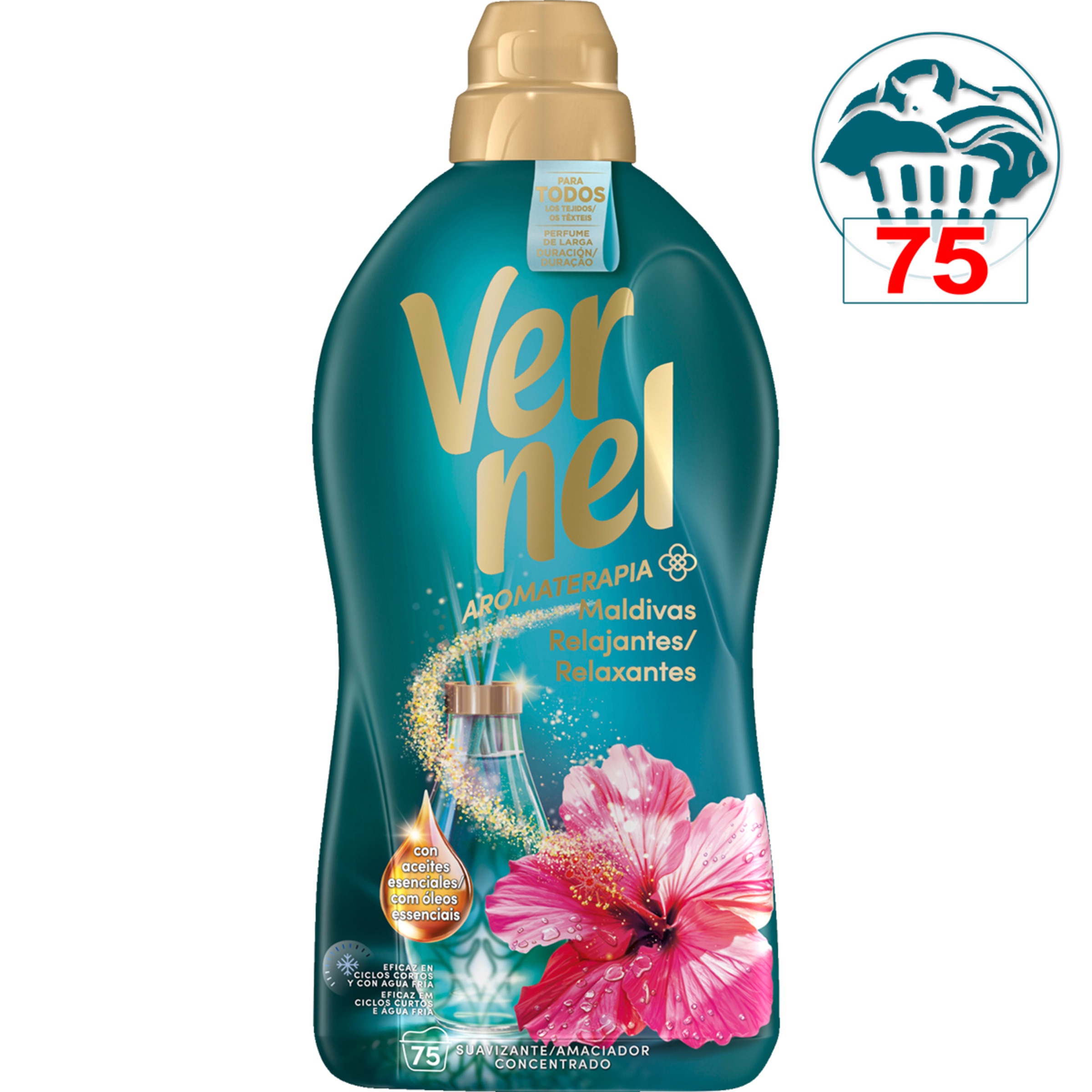 Aromaterapia suavizante concentrado Maldivas Relajantes con aceites esenciales botella 75 dosis