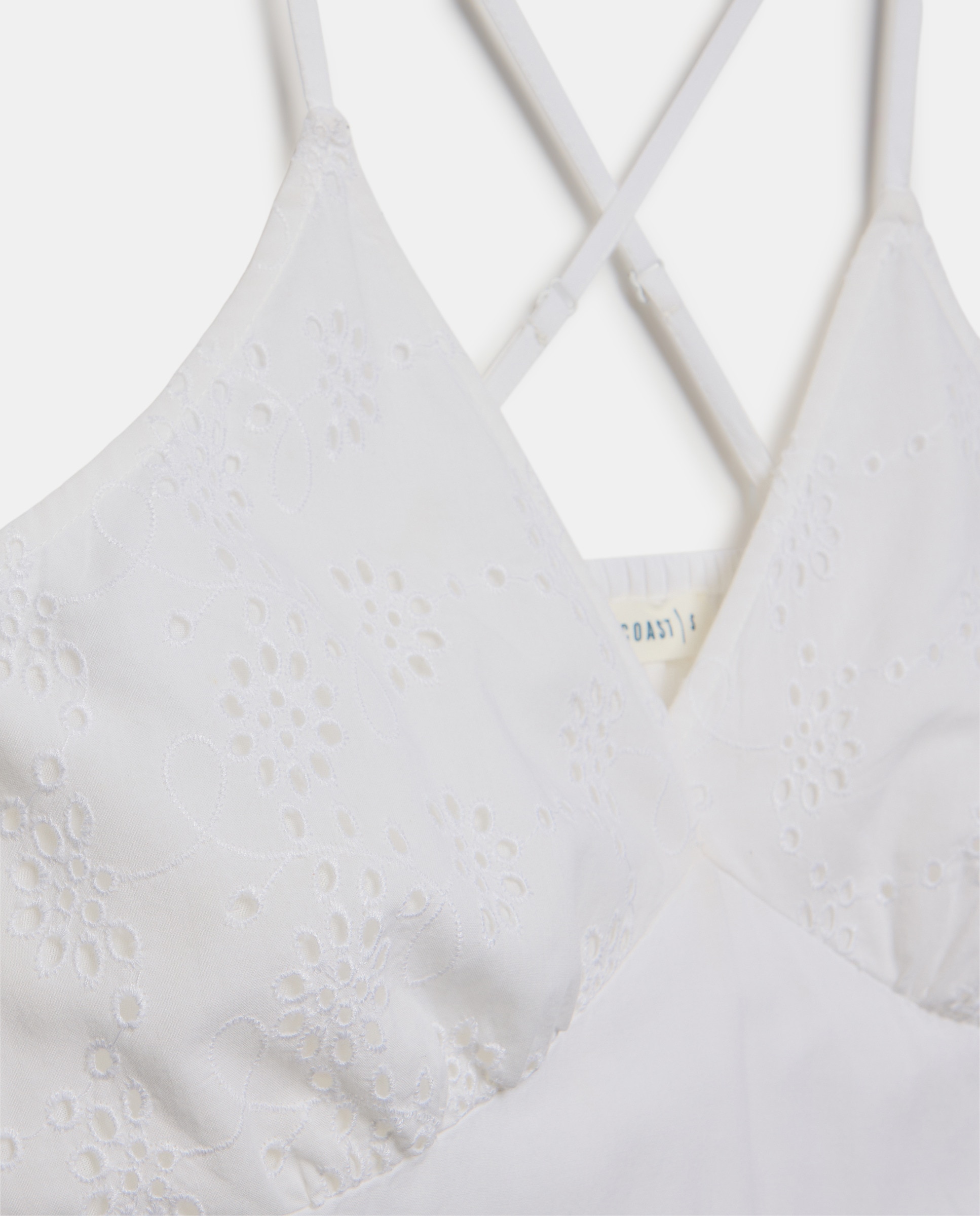 Vestido Comprido com Bordados - Branco Branco-5
