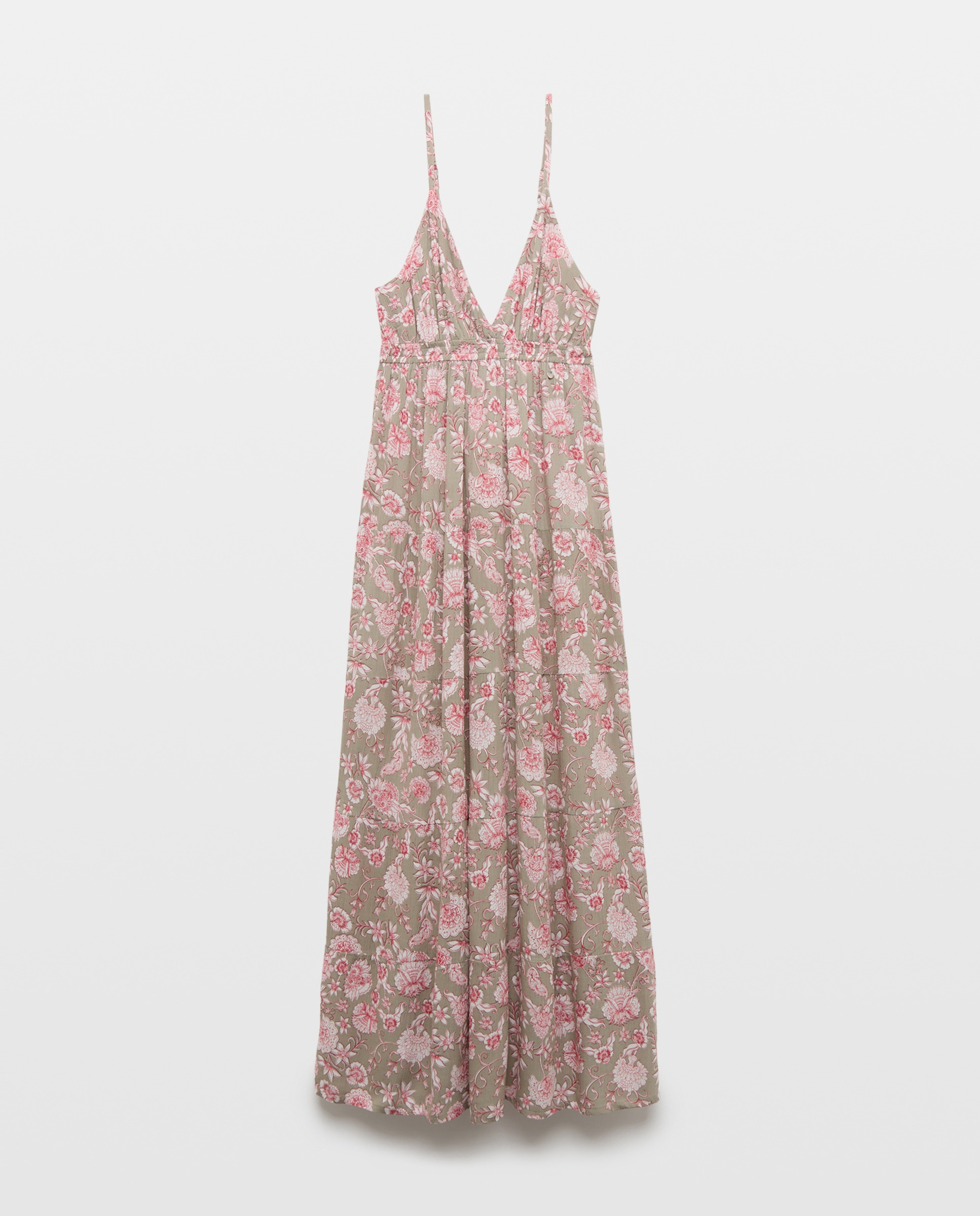 Vestido com Flor Indiana Verde Sálvia-4
