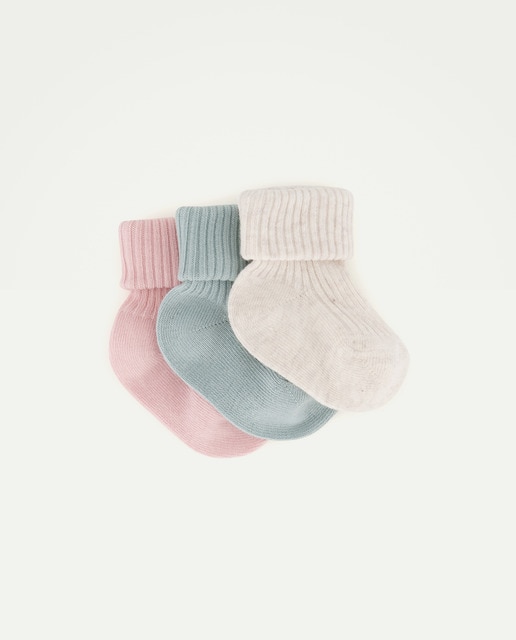 Imagen 0 de Set de 3 calcetines colores variados de bebé