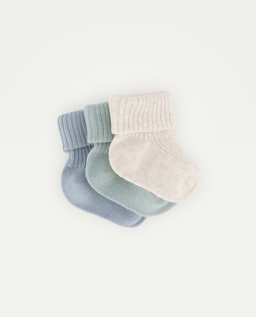 Imagen 0 de Set de 3 calcetines colores variados de bebé