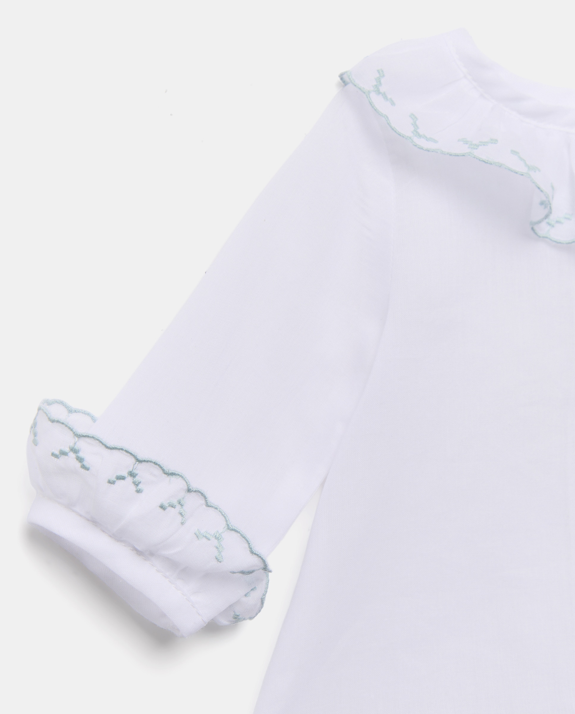Camisa Básica de Bebé com Manga Comprida com Festão Coconut El Corte Inglés Branco-3