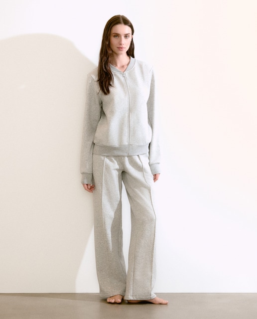 Imagem 0 de Sweatshirt Homewear Aberta de Algodão