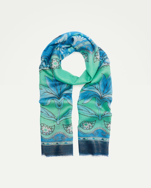 Imagem 0 de Écharpe de Algodão em Modal e Fio Metalizado