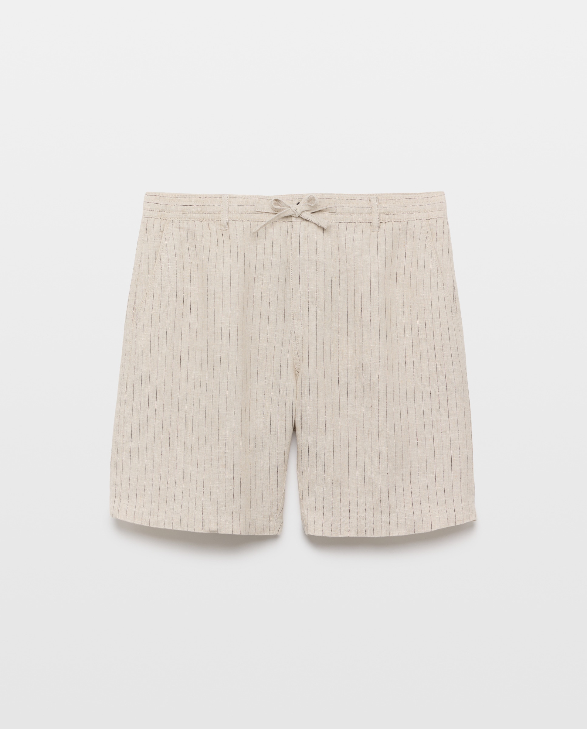 Bermudas Chino de Linho 120 Cru-4