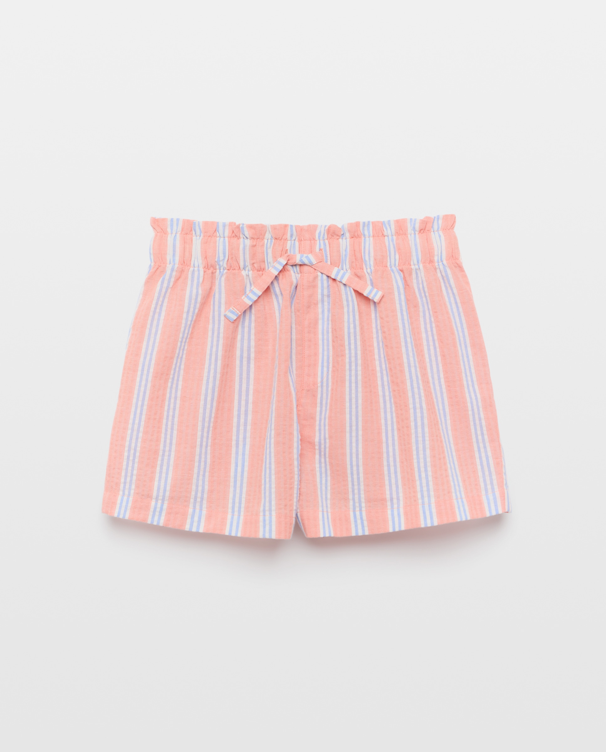 Calções de Pijama às Riscas Rosa-4