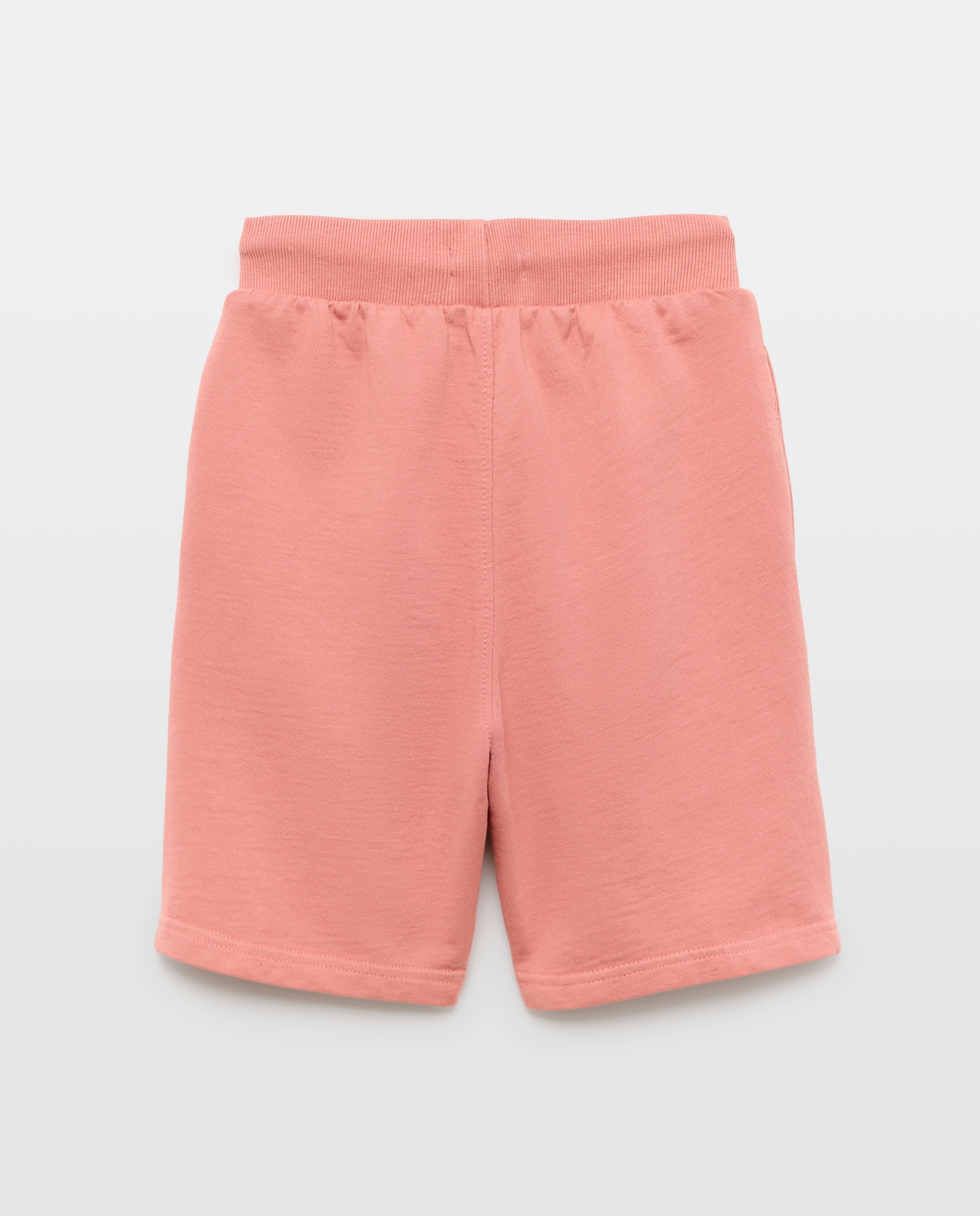 Bermuda de niño felpa efecto lavado 630 Coral-2