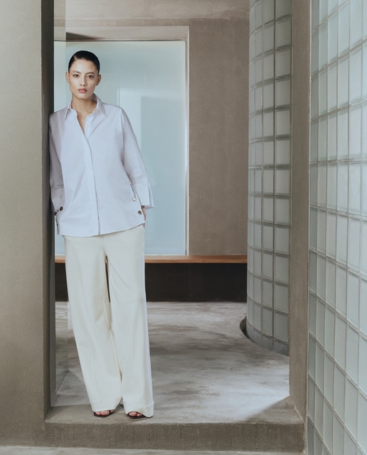 Imagen 0 de Camisa popelín de mujer cuello camisero