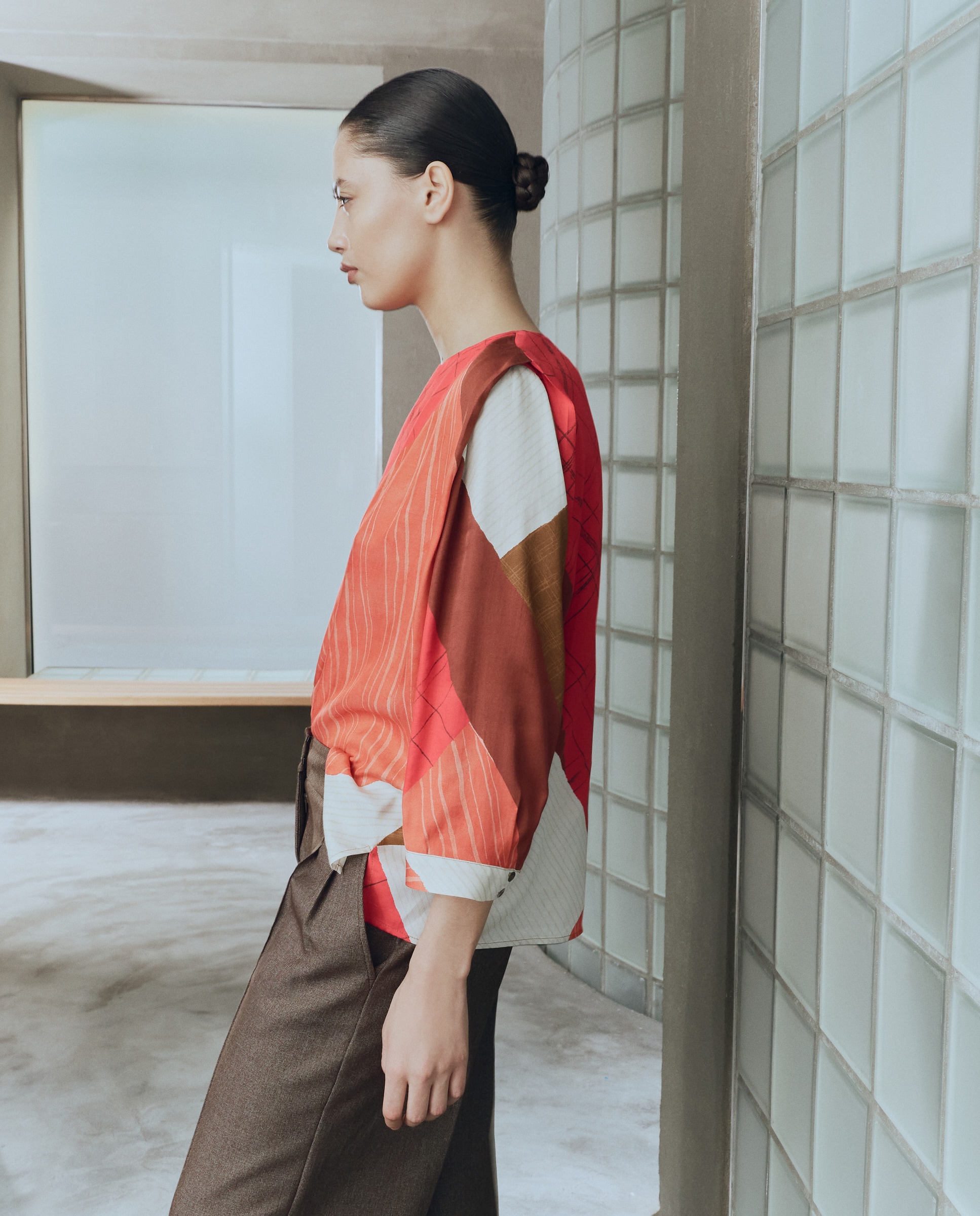 Top com Decote Redondo e Animal Print de Serpente Vermelho-4