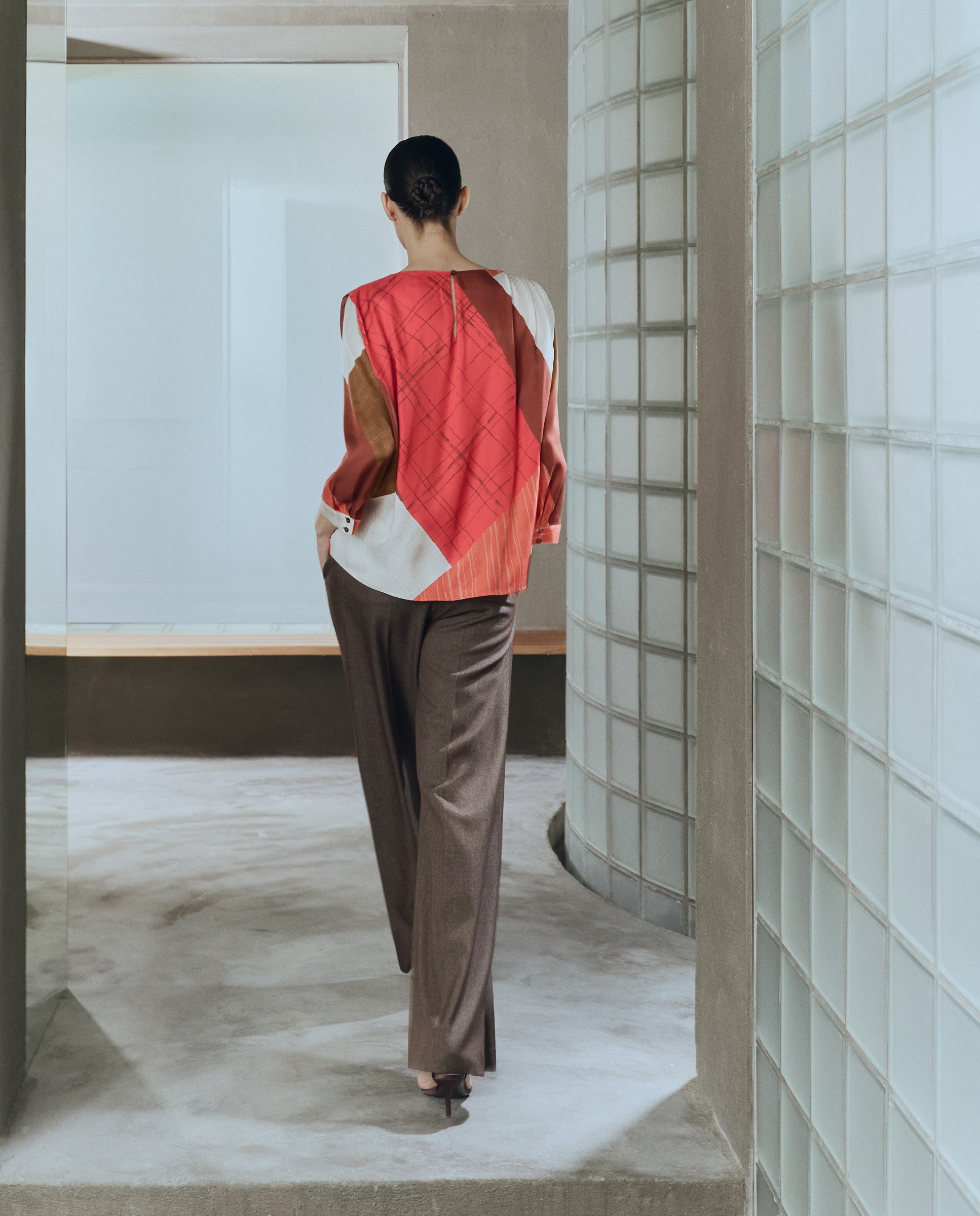 Top com Decote Redondo e Animal Print de Serpente Vermelho-3