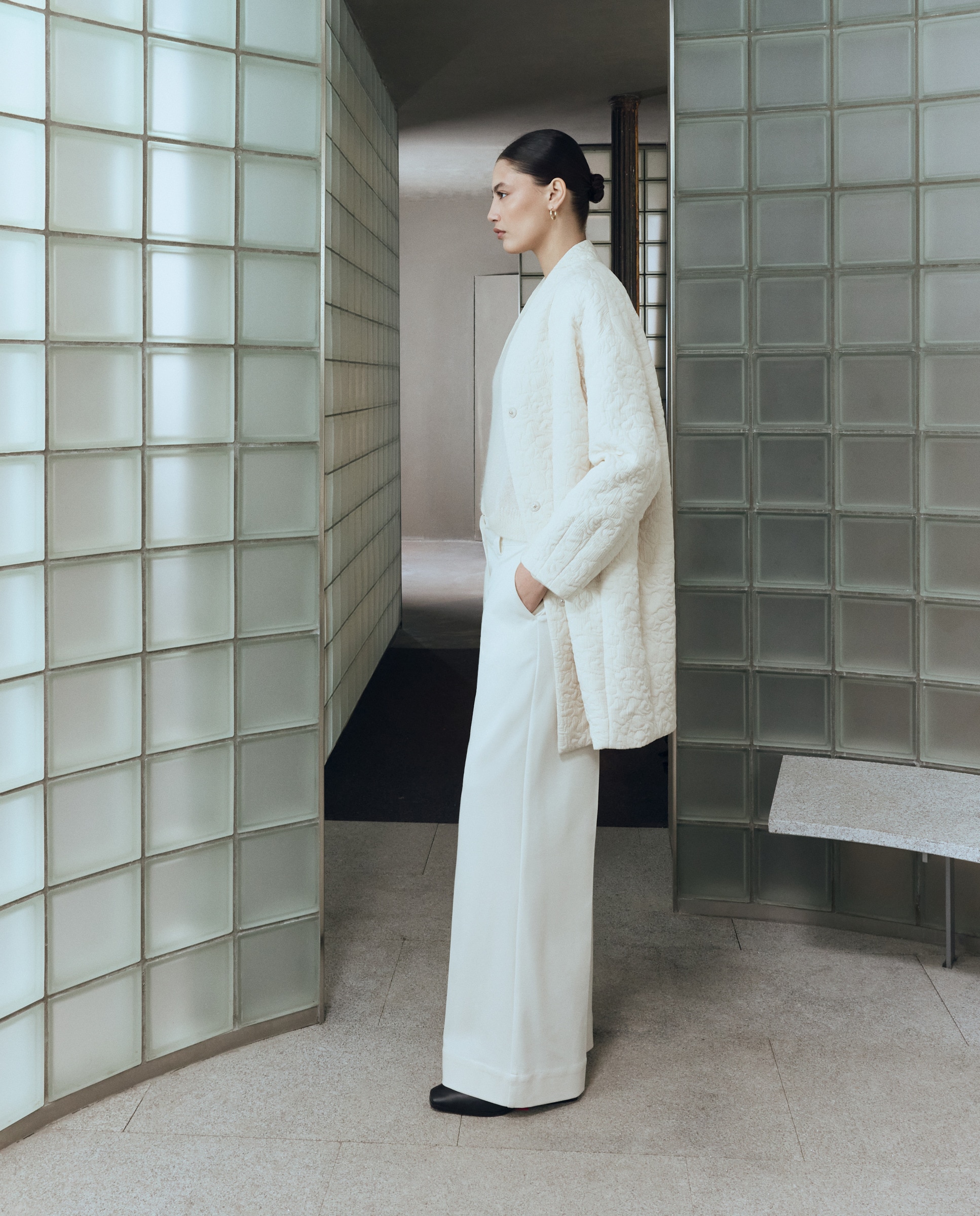 Imagem 0 de Calças de Malha com Pespontos