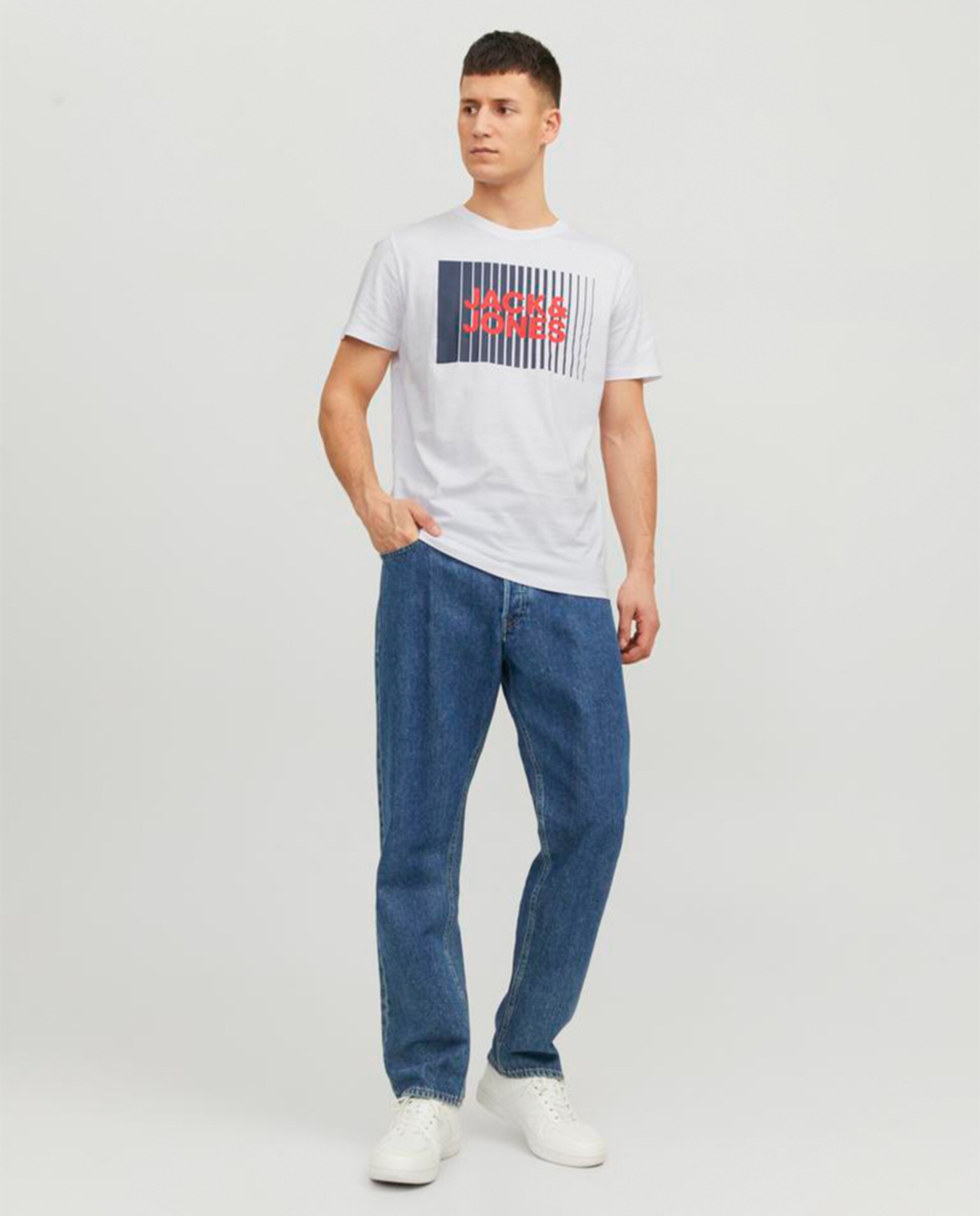 T-shirt com manga curta Branco-7