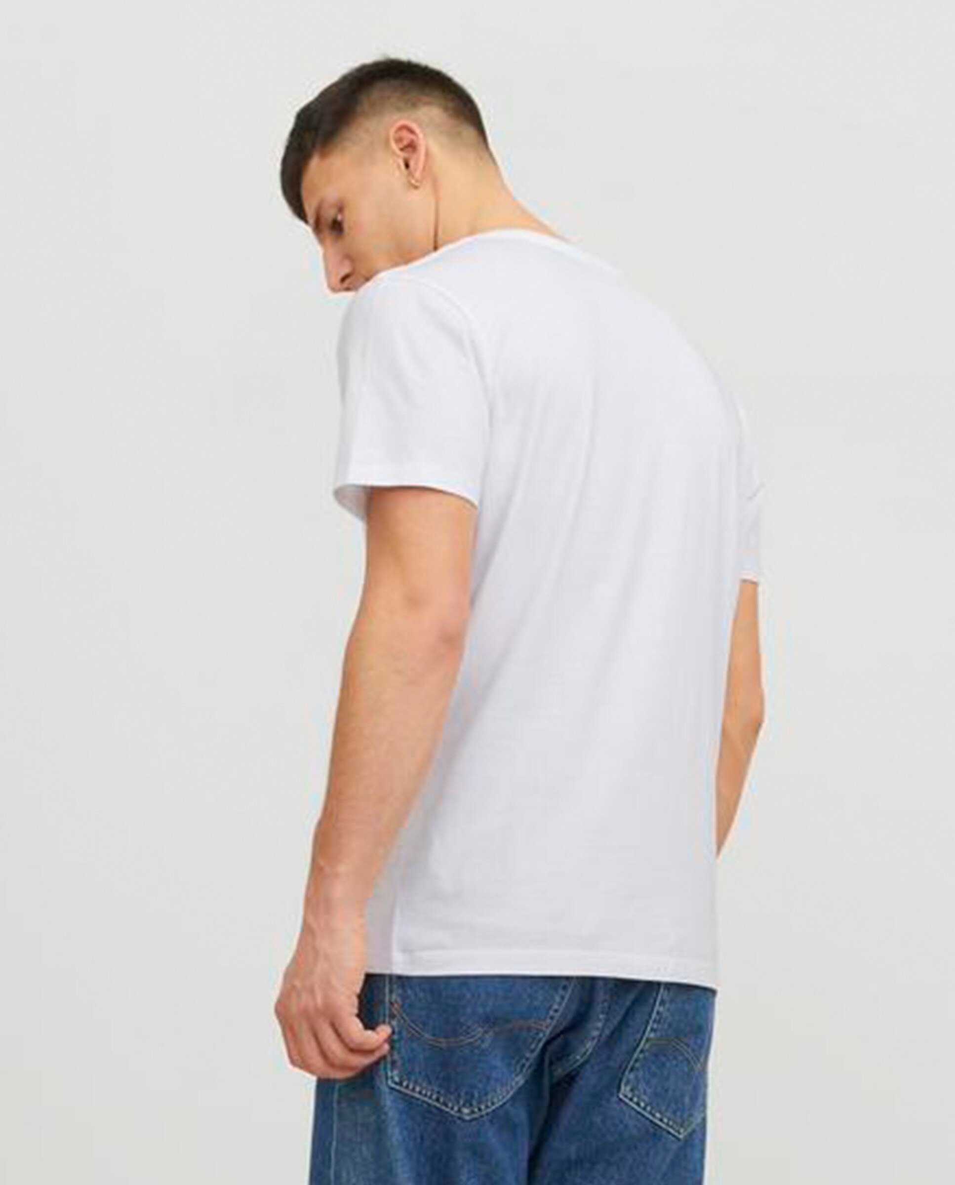T-shirt com manga curta Branco-2